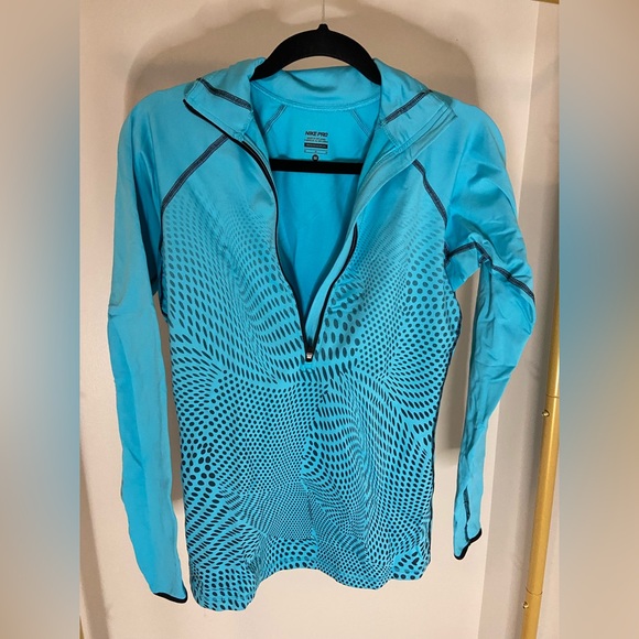 Nike Jackets & Blazers - Nike Pro Blue Jacket